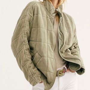 Free People Dolman Quilted Knit Jacket
